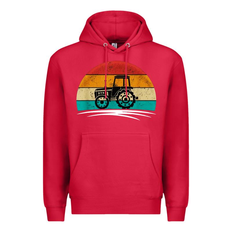 Vintage Tractor Premium Hoodie by artisFamous | Teevron
