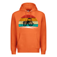 Carrot vintage tractor Premium Hoodie - artisFamous