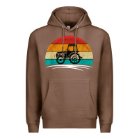 Chestnut vintage tractor Premium Hoodie - artisFamous