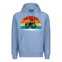 Colony Blue vintage tractor Premium Hoodie - artisFamous