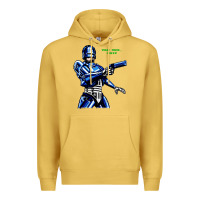 Antique Gold 8bit robocop Premium Hoodie - artisFamous