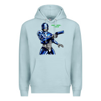 Blue Mist 8bit robocop Premium Hoodie - artisFamous