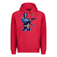 Cardinal 8bit robocop Premium Hoodie - artisFamous