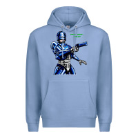 Colony Blue 8bit robocop Premium Hoodie - artisFamous