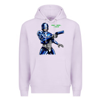 Lilac 8bit robocop Premium Hoodie - artisFamous
