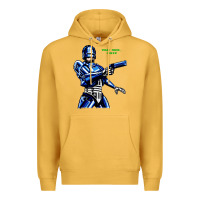Mustard 8bit robocop Premium Hoodie - artisFamous