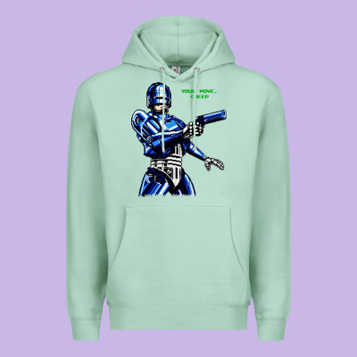 8bit Robocop Premium Hoodie Designed By Artisfamous