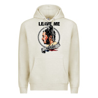 Oatmeal Heather leave me malone merch Premium Hoodie - artisFamous