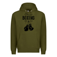 Army Green boxing gym classic Premium Hoodie - artisFamous