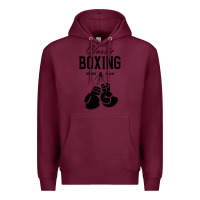 Burgundy boxing gym classic Premium Hoodie - artisFamous