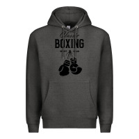 Charcoal Heather boxing gym classic Premium Hoodie - artisFamous