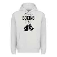 Dove Grey boxing gym classic Premium Hoodie - artisFamous