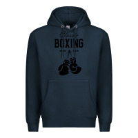 Navy boxing gym classic Premium Hoodie - artisFamous