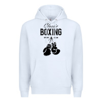 White boxing gym classic Premium Hoodie - artisFamous