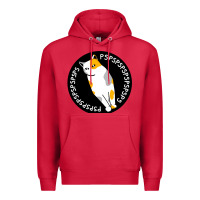Cardinal calico cat Premium Hoodie - artisFamous