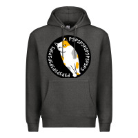 Charcoal Heather calico cat Premium Hoodie - artisFamous