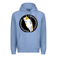 Colony Blue calico cat Premium Hoodie - artisFamous