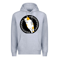 Heather Grey calico cat Premium Hoodie - artisFamous