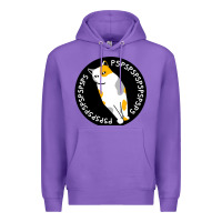 Purple calico cat Premium Hoodie - artisFamous
