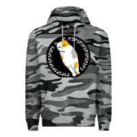 Slate Camo calico cat Premium Hoodie - artisFamous