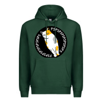 Sports Green calico cat Premium Hoodie - artisFamous