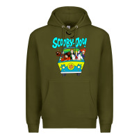 Army Green scooby doo Premium Hoodie - artisFamous