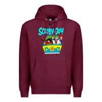 Burgundy scooby doo Premium Hoodie - artisFamous