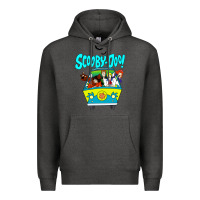 Charcoal Heather scooby doo Premium Hoodie - artisFamous