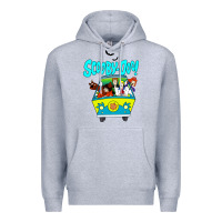 Heather Grey scooby doo Premium Hoodie - artisFamous