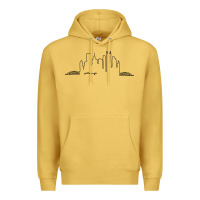 Antique Gold pittsburgh skyline city Premium Hoodie - artisFamous