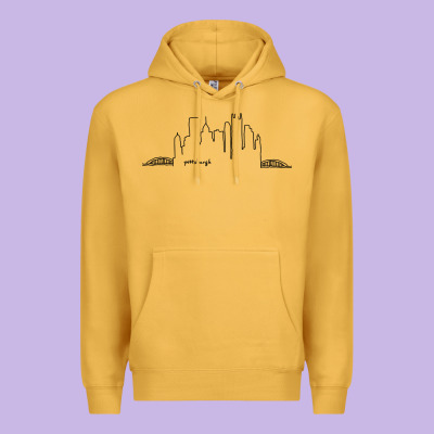 Pittsburgh Skyline City Premium Hoodie Designed By Artisfamous