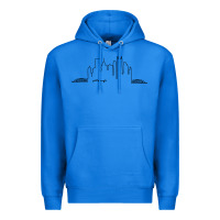 True Royal pittsburgh skyline city Premium Hoodie - artisFamous