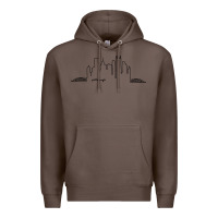 Coffee pittsburgh skyline city Premium Hoodie - artisFamous