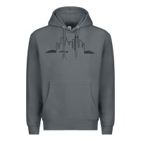 Rock pittsburgh skyline city Premium Hoodie - artisFamous