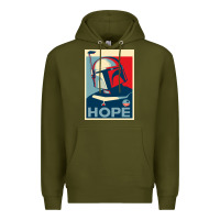 Army Green boba fett for president Premium Hoodie - artisFamous