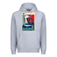 Heather Grey boba fett for president Premium Hoodie - artisFamous