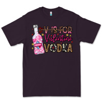 Plum V is For Valentine Vodka Premium Tee - CowhideDigitalArt
