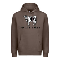 Coffee i'd tip that funny cow tipping design Premium Hoodie - artisFamous