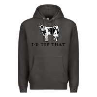 Smoke i'd tip that funny cow tipping design Premium Hoodie - artisFamous