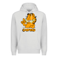 Dove Grey Funny Garfild new vector design Premium Hoodie - artisFamous