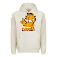 Oatmeal Heather Funny Garfild new vector design Premium Hoodie - artisFamous