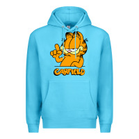 Ocean Blue Funny Garfild new vector design Premium Hoodie - artisFamous
