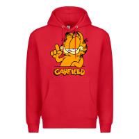 Red Funny Garfild new vector design Premium Hoodie - artisFamous