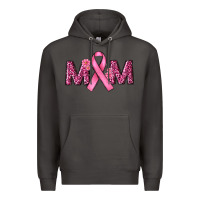 Smoke cancer ribbon mom Premium Hoodie - RanaPortraitStore