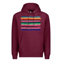 Burgundy serape Premium Hoodie - BarkalooDesign