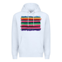 White serape Premium Hoodie - BarkalooDesign