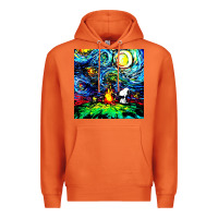 Carrot starry night print van gogh parody Premium Hoodie - artisFamous