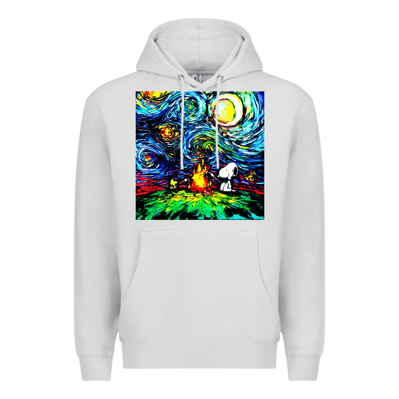 Starry Night Print Van Gogh Parody Premium Hoodie by artisFamous | Teevron