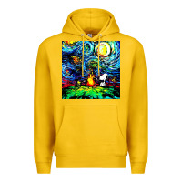 Lemon starry night print van gogh parody Premium Hoodie - artisFamous