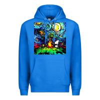 True Royal starry night print van gogh parody Premium Hoodie - artisFamous